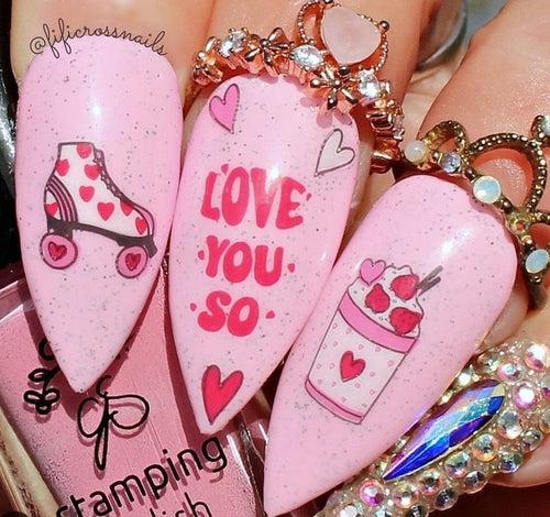 CJS-V-43 Love Bug - Ongles Elaine Lemay 