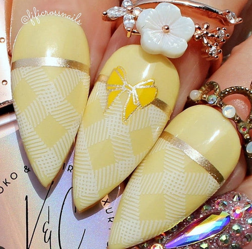 CJS-377 Pretty Little Bows - Ongles Elaine Lemay 