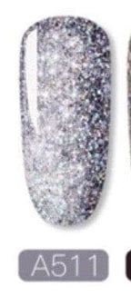 Gel Glitter Shiny Rainbow A511 - Ongles Elaine Lemay