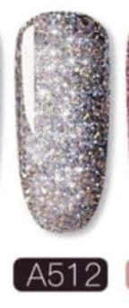 Gel Glitter Shiny Rainbow A512 - Ongles Elaine Lemay