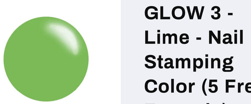 Glow 03 Lime vernis à stamping - Ongles Elaine Lemay