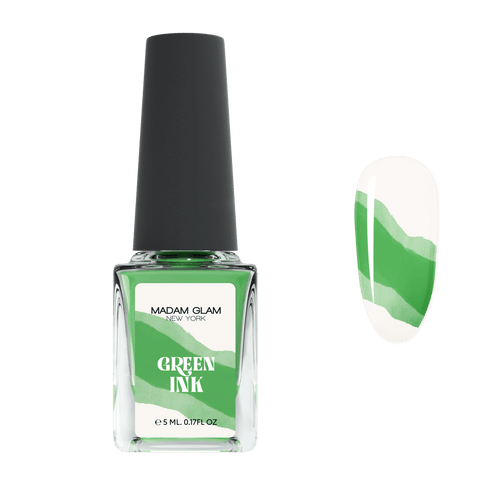 Green / vert - Ongles Elaine Lemay