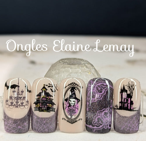 Haunted Velvet - Ongles Elaine Lemay