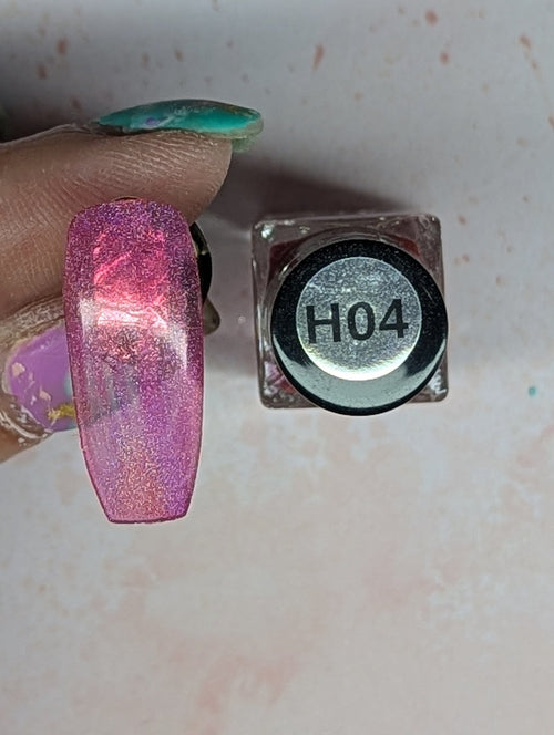 Holo 04 Sparkling Sangria vernis à stamping - Ongles Elaine Lemay