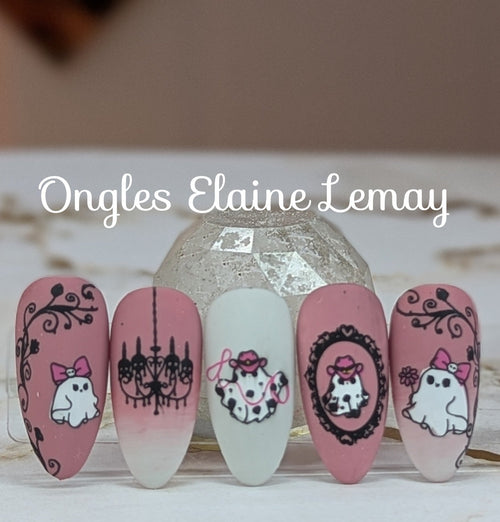 Iced Rose - Ongles Elaine Lemay