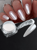 Chrome perles - Ongles Elaine Lemay 