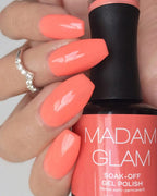 Gentle coral - Ongles Elaine Lemay 