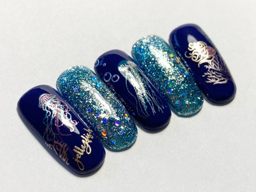 CJS-199 Blooming Sea - Ongles Elaine Lemay 