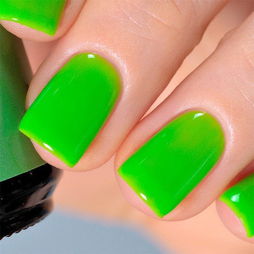 Green Highlighter - Ongles Elaine Lemay 