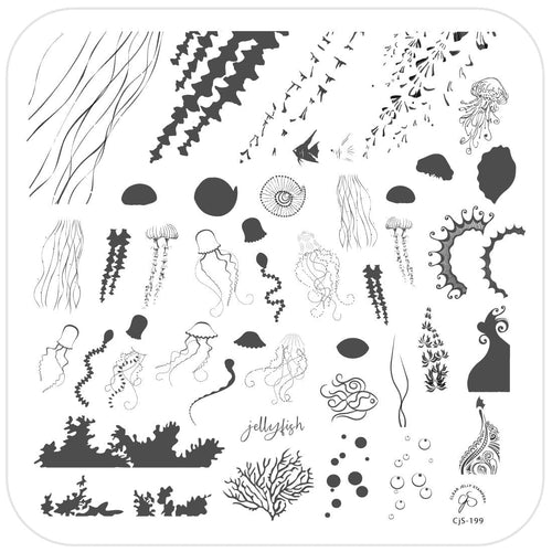 CJS-199 Blooming Sea - Ongles Elaine Lemay 
