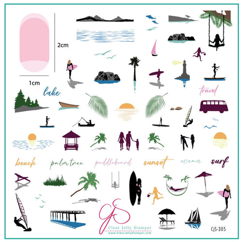 CJS-305 Summer Silhouettes - Ongles Elaine Lemay 