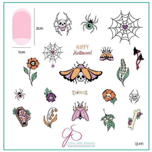 CJS-H-91 Happy Halloween - Ongles Elaine Lemay 