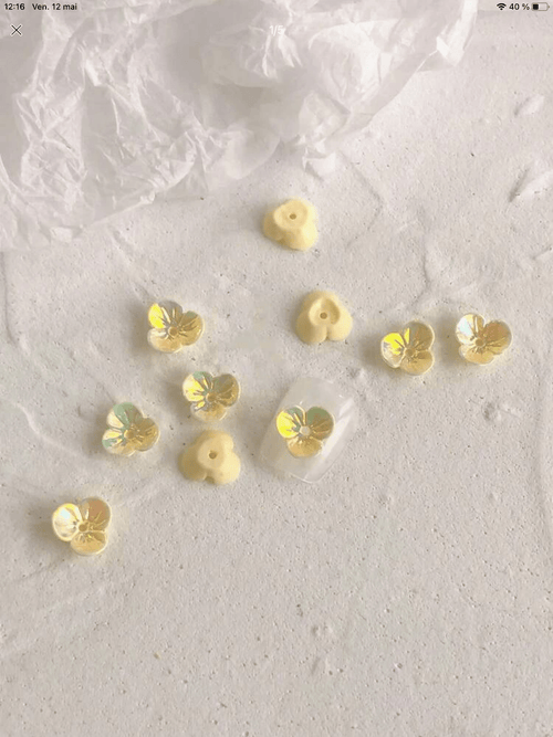 Fleurs 3D (paquet de 20) - Ongles Elaine Lemay 