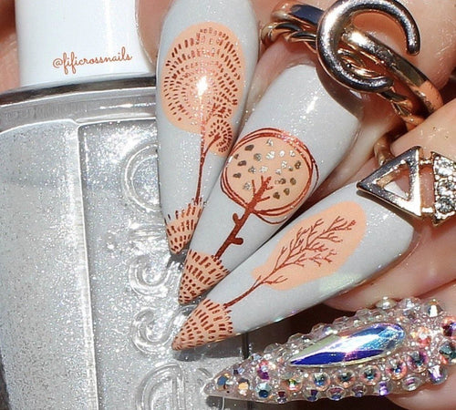 CJS-137 Whimsical Fall - Ongles Elaine Lemay 