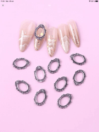 Encadrés gris (paquet de 10) - Ongles Elaine Lemay 