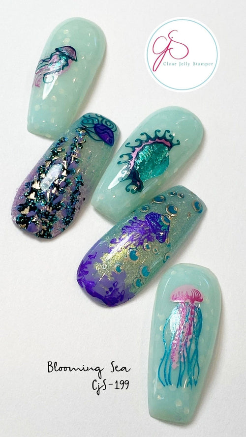 CJS-199 Blooming Sea - Ongles Elaine Lemay 