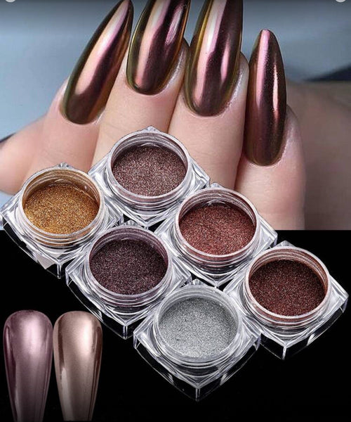Kit 6 couleurs Chrome - Ongles Elaine Lemay