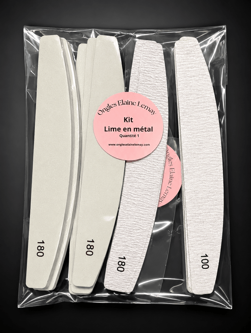 Kit de départ pour Lime en métal - Ongles Elaine Lemay