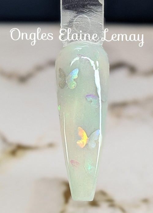 Kit papillons chrome - Ongles Elaine Lemay