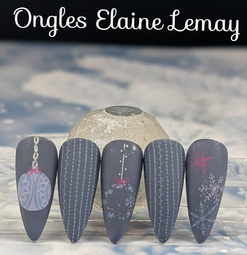 Kit vernis à stamping Enchanted - Ongles Elaine Lemay