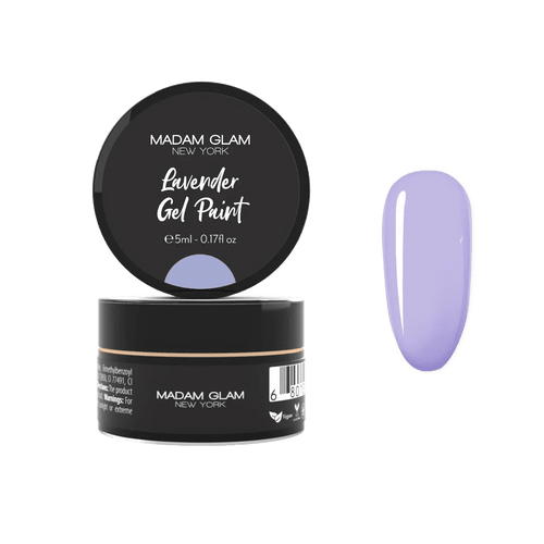 Lavender Gel paint - Ongles Elaine Lemay