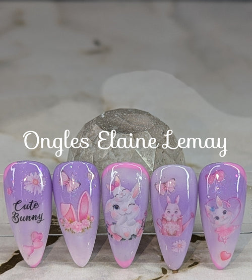 Lavender Mist - Ongles Elaine Lemay