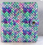 Livre de rangement plaque Large Rainbow Mermaid Mauve - Ongles Elaine Lemay