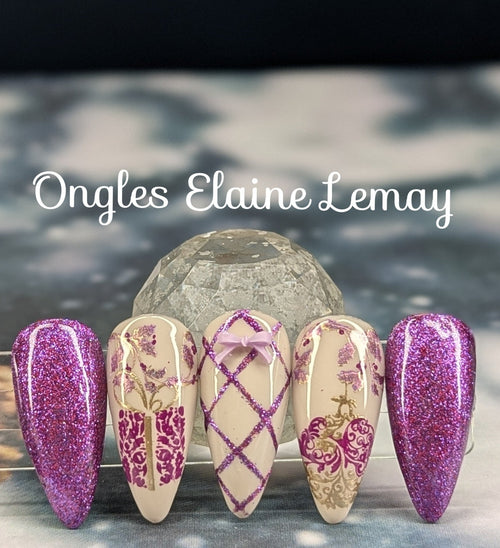 Midnight Tinsel - Ongles Elaine Lemay
