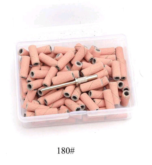 Mini mandrin et sableurs grain 180 - Ongles Elaine Lemay