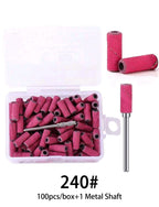 Mini rouleau papier sableuse et mini mandrin 240 - Ongles Elaine Lemay