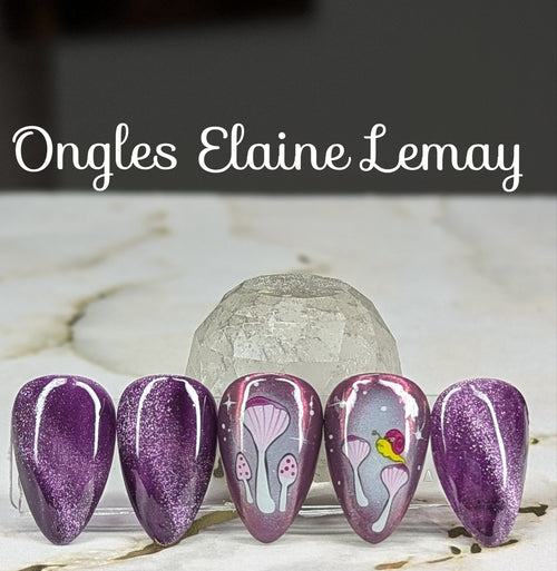 Moonlit Mauve - Ongles Elaine Lemay