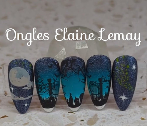 Moonlit mystique - Ongles Elaine Lemay