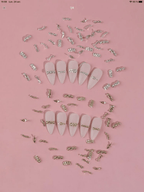 Morceaux or et argent (paquet de 100) - Ongles Elaine Lemay