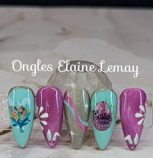 Muted Mint - Ongles Elaine Lemay