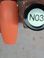 N03 Electric Creamsicle neon vernis à stamping - Ongles Elaine Lemay