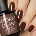 On my brown - Ongles Elaine Lemay