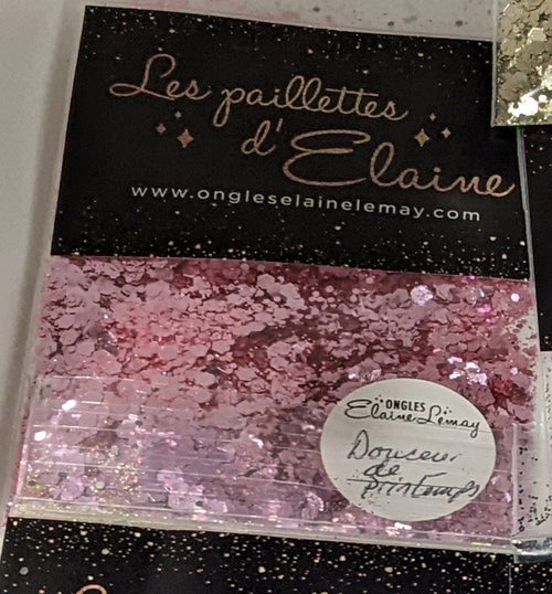 Paillettes Collection La Base Douceur de Printemps - Ongles Elaine Lemay