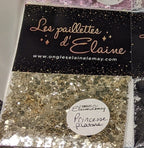 Paillettes Collection La Base Princesse Platine - Ongles Elaine Lemay