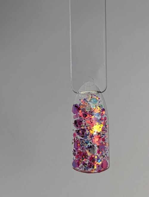 Paillettes Collection L'Éclatante Feu Argent - Ongles Elaine Lemay