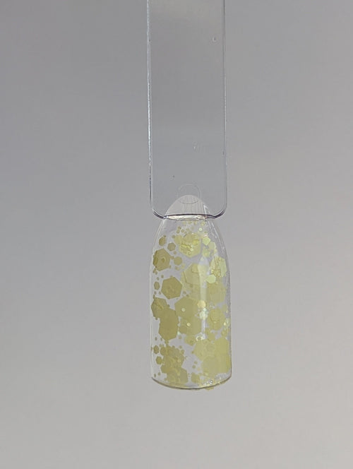 Paillettes Collection Macarons Citron - Ongles Elaine Lemay