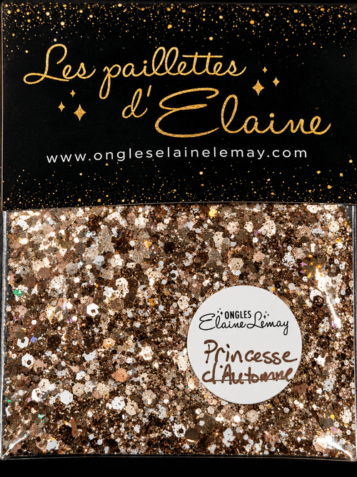 Paillettes Princesse d’Automne - Ongles Elaine Lemay