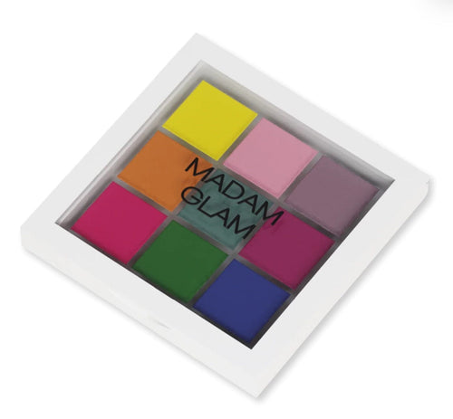 Palette de pigment 9 couleurs pressées tropicale - Ongles Elaine Lemay