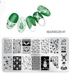 Plaque de stamping manzilin 07 - Ongles Elaine Lemay