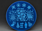 Plaque de stamping Noël STZ M05 - Ongles Elaine Lemay