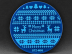 Plaque de stamping Noël STZ M08 - Ongles Elaine Lemay