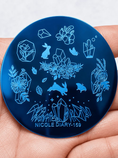 Plaque de stamping petite ND-159 - Ongles Elaine Lemay