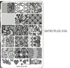 Plaque de stamping Satki +036 - Ongles Elaine Lemay