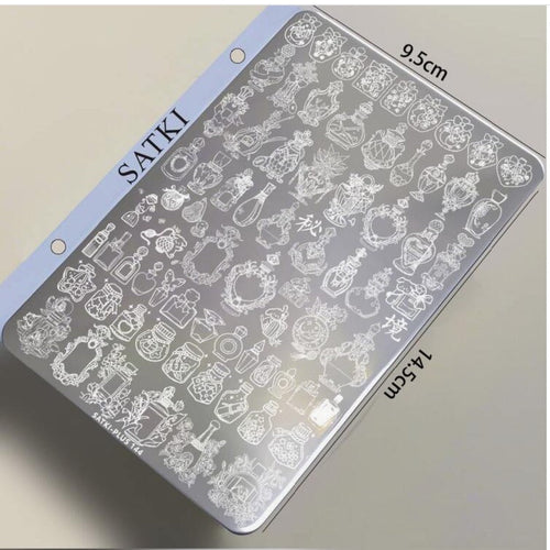 Plaque de stamping Satki + 144 - Ongles Elaine Lemay