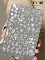 Plaque de stamping W1018 - Ongles Elaine Lemay