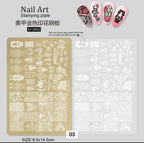 Plaque de stamping XY-DF03 - Ongles Elaine Lemay